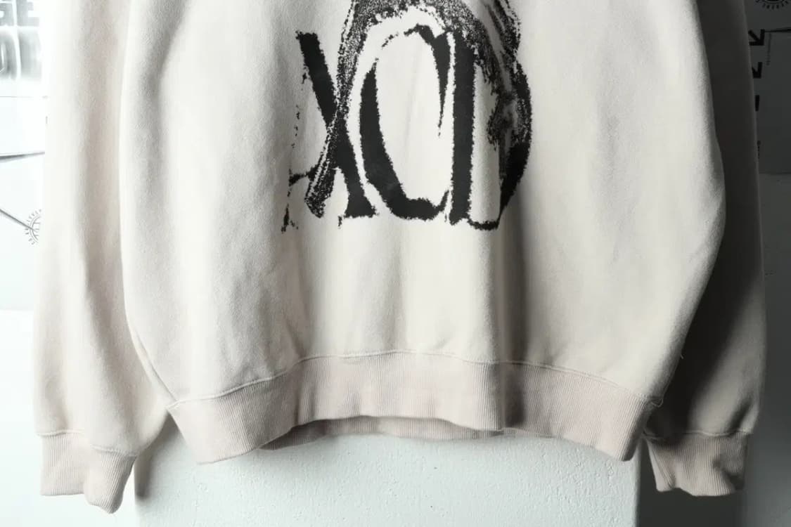 (M-L) 슬로우애시드 맨투맨 티셔츠 스트릿 프린팅 차콜 박시-16697 상품이미지4