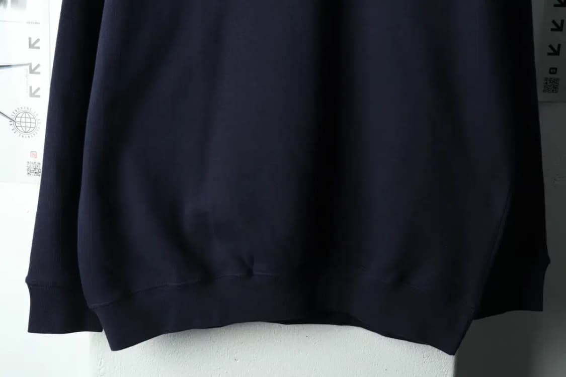 (L-XL) 리 맨투맨 티셔츠 네이비 기모 올드스쿨 박시-16698 상품이미지4