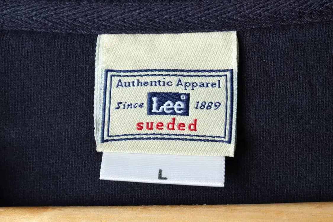 (L-XL) 리 맨투맨 티셔츠 네이비 기모 올드스쿨 박시-16698 상품이미지6