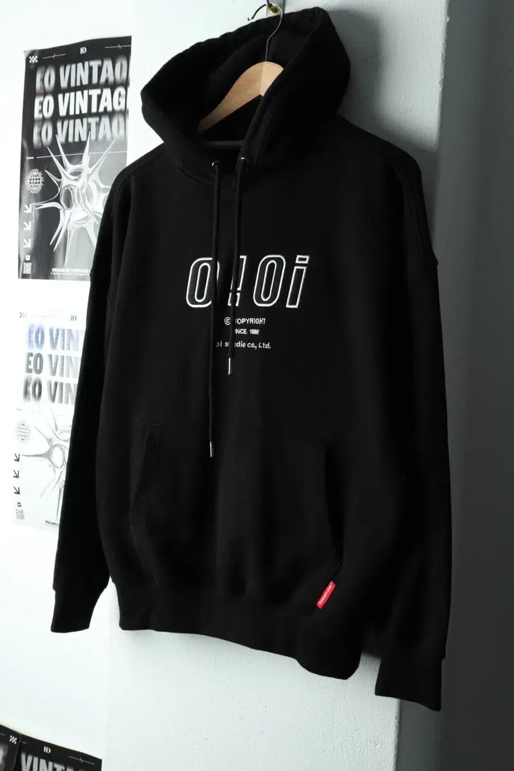 W(S) 오아이오아이 후드티셔츠 빅로고 블랙 올드스쿨-16699 상품이미지1