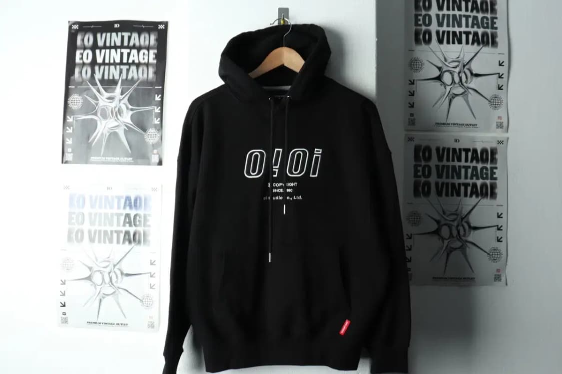 W(S) 오아이오아이 후드티셔츠 빅로고 블랙 올드스쿨-16699 상품이미지2