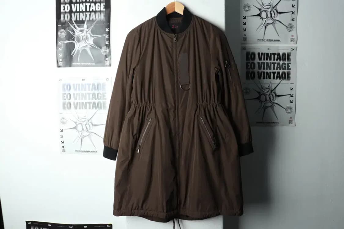 W(S) 지고트 패딩 점퍼자켓 항공 카키 롱-166ED 상품이미지2