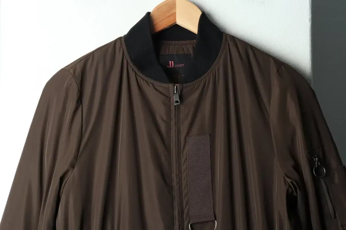 W(S) 지고트 패딩 점퍼자켓 항공 카키 롱-166ED 상품이미지3