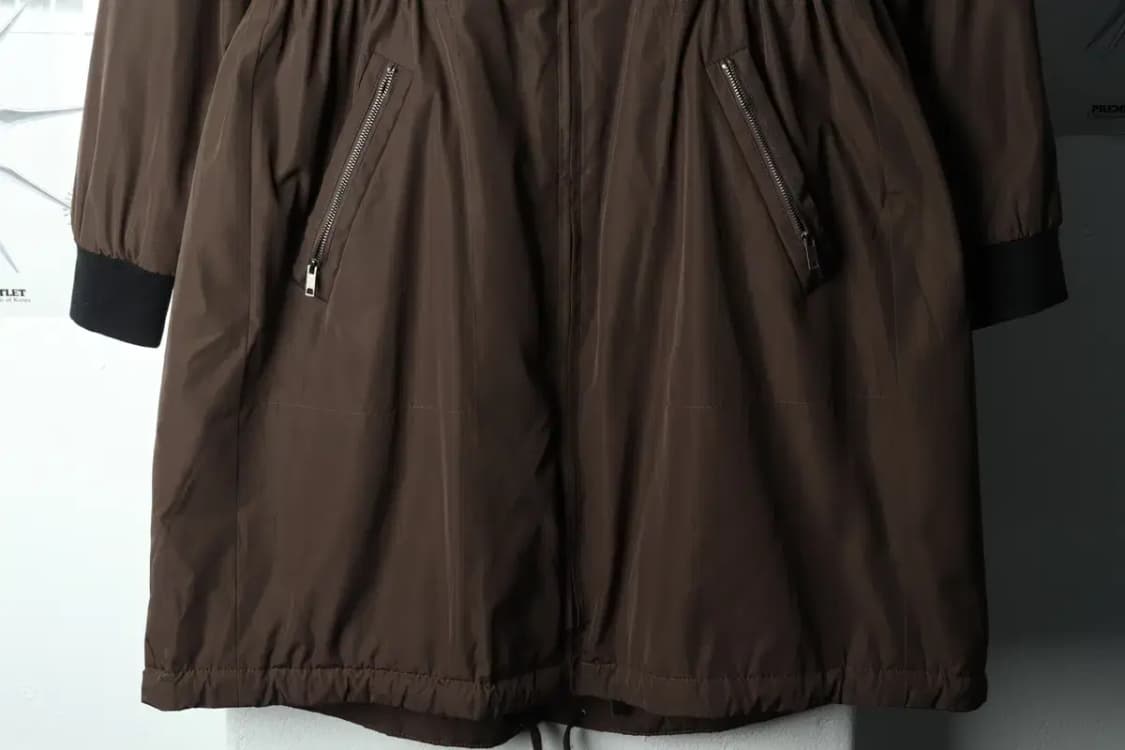 W(S) 지고트 패딩 점퍼자켓 항공 카키 롱-166ED 상품이미지4