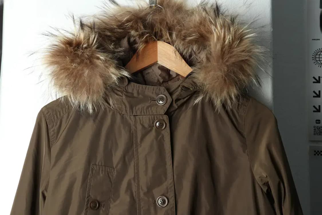 W(S) 헤지스 패딩 점퍼자켓 야상 카키 롱-166EF 상품이미지3