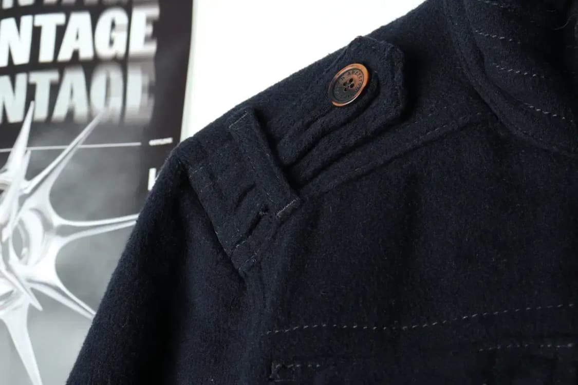 (M-L) 아베크롬비 집업 바람막이 점퍼자켓 네이비 울 희귀-166F4 상품이미지6