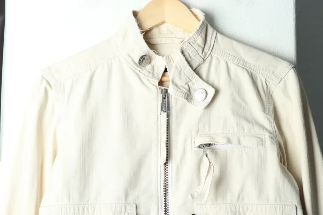 (M-L) 디스퀘어드 집업 바람막이 점퍼자켓 트러커 아이보리-166F5 상품이미지4