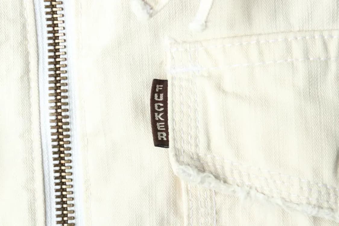 (M-L) 디스퀘어드 집업 바람막이 점퍼자켓 트러커 아이보리-166F5 상품이미지6