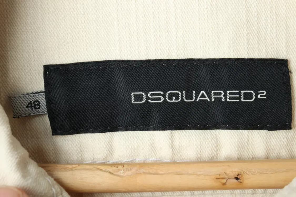 (M-L) 디스퀘어드 집업 바람막이 점퍼자켓 트러커 아이보리-166F5 상품이미지9