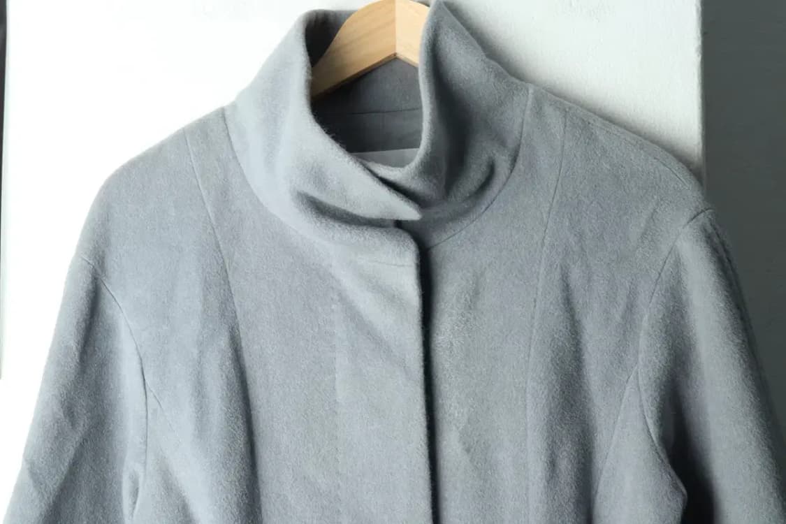 W(M) 오브제 코트자켓 앙고라 연블루 레이어드-166F6 상품이미지3