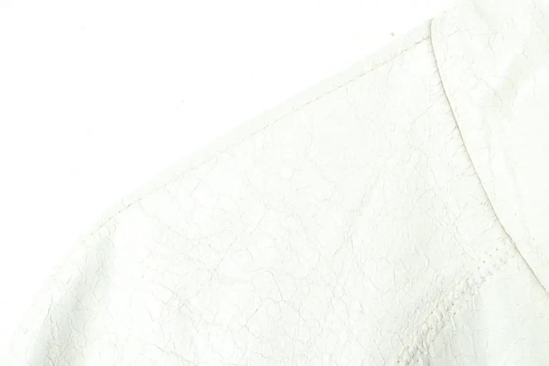 W(S) 구호 코트자켓 레더 화이트 유니크 크랙디자인-166F7 상품이미지5