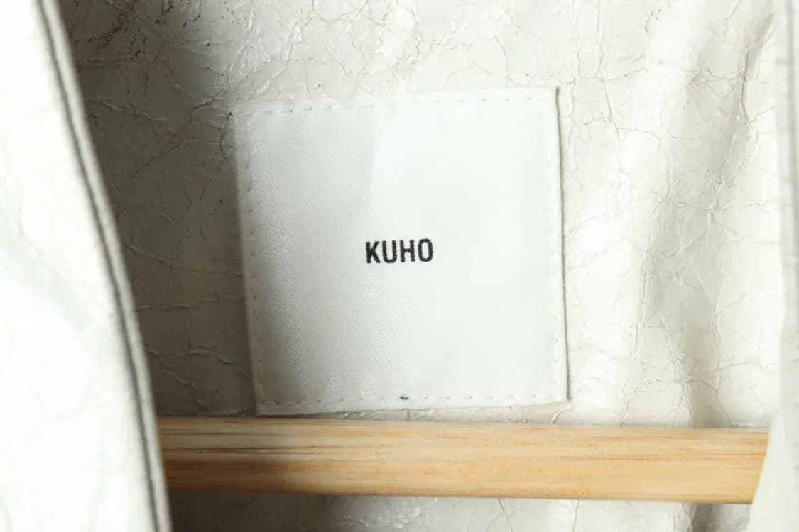 W(S) 구호 코트자켓 레더 화이트 유니크 크랙디자인-166F7 상품이미지6