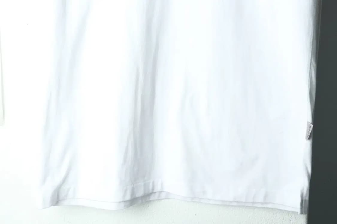 (XL) 요지 야마모토 반팔 티셔츠 화이트 무지 폴라-166FA 상품이미지4