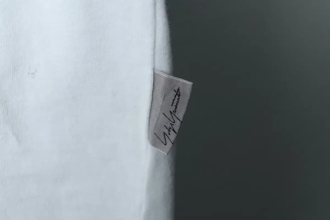 (XL) 요지 야마모토 반팔 티셔츠 화이트 무지 폴라-166FA 상품이미지5