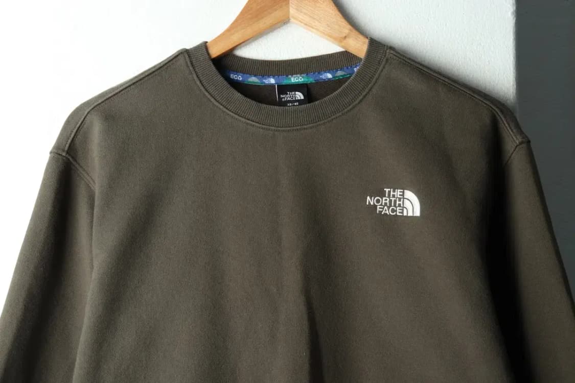 (XS) 노스페이스 맨투맨 티셔츠 카키 올드스쿨-166FD 상품이미지3
