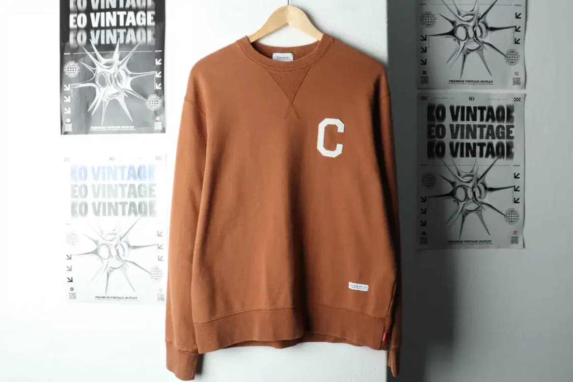 (M) 커버낫 맨투맨 티셔츠 된장 브라운 올드스쿨-166FE 상품이미지2