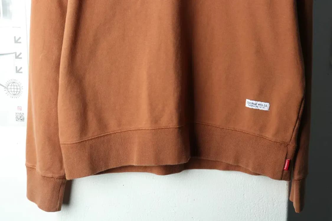 (M) 커버낫 맨투맨 티셔츠 된장 브라운 올드스쿨-166FE 상품이미지4
