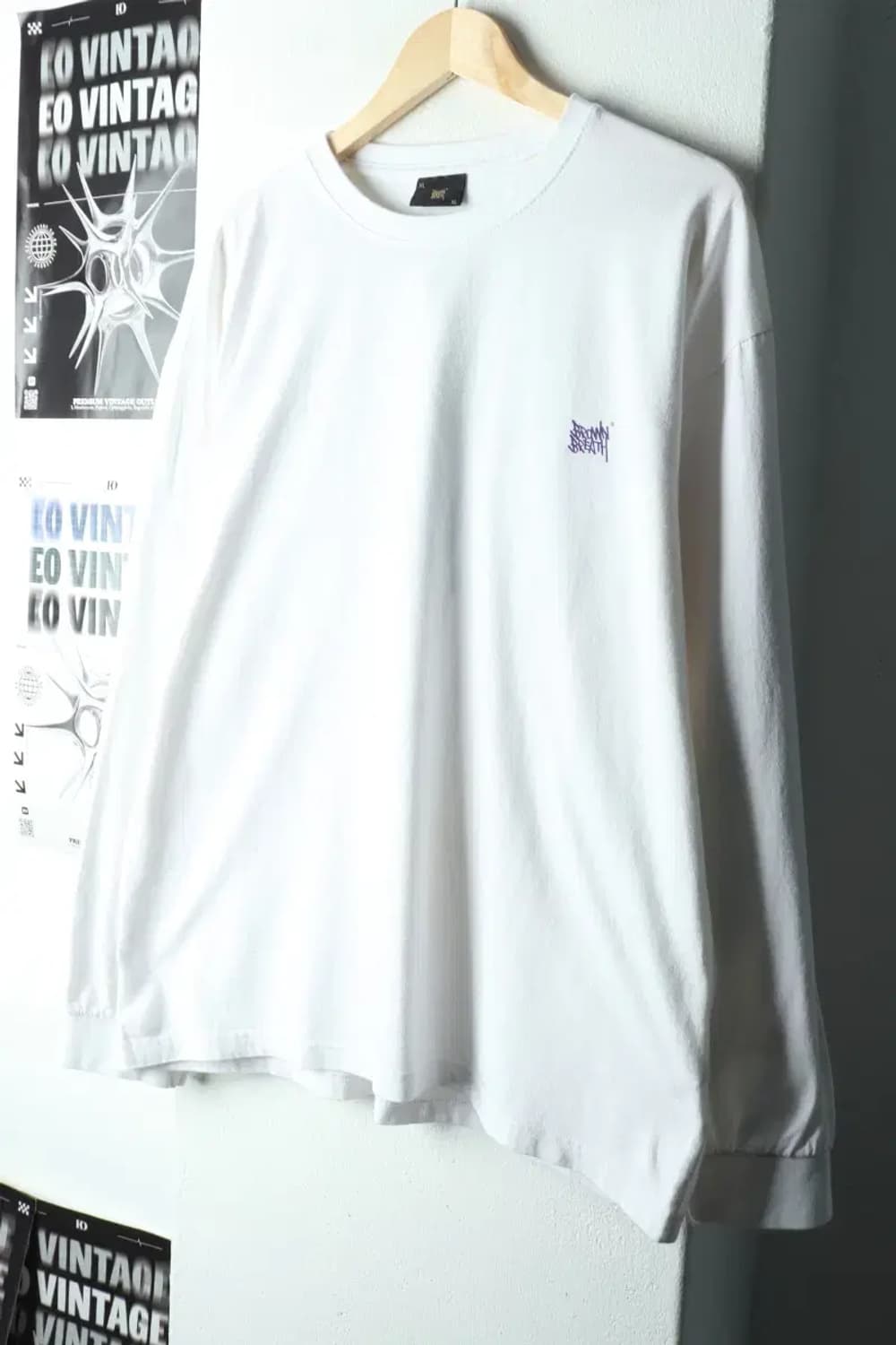 (XL-2XL) 브라운브레스 맨투맨 티셔츠 빅로고 화이트-166FF 상품이미지1