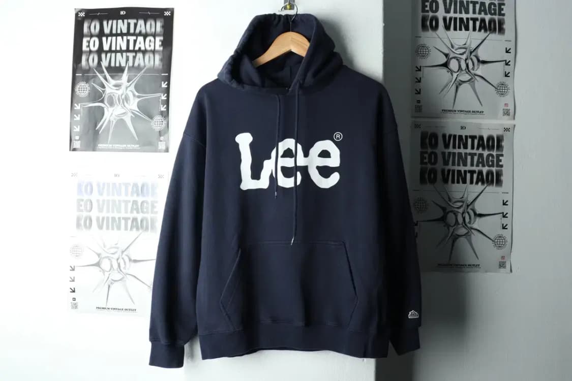 (S) 리 후드티셔츠 빅로고 네이비 올드스쿨-16700 상품이미지2