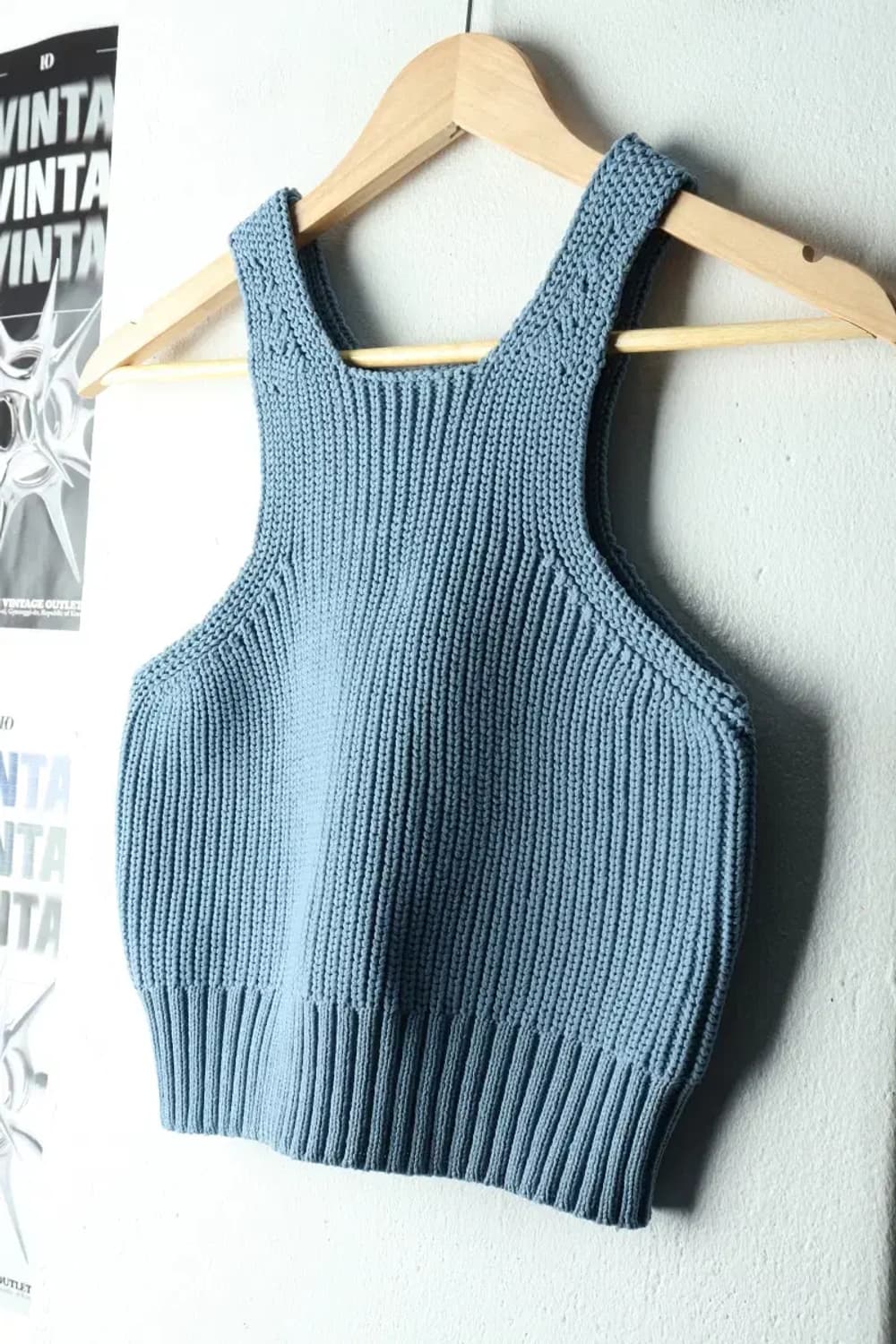 W(F) 밀로 아카이브 니트 민소매 연블루 레이어드-16701 상품이미지1