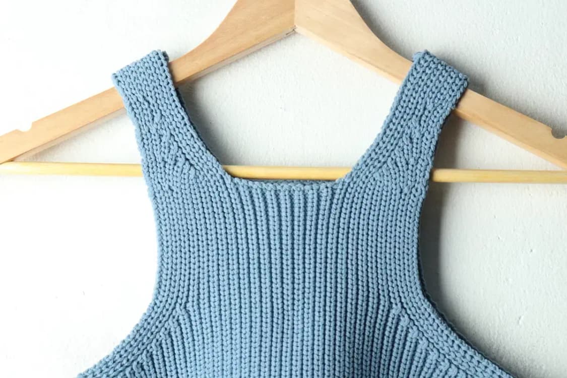 W(F) 밀로 아카이브 니트 민소매 연블루 레이어드-16701 상품이미지3