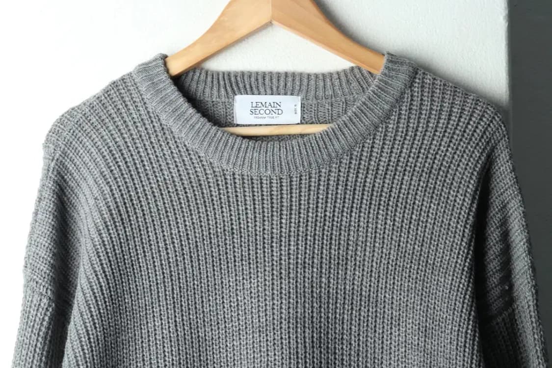 W(S) 리메인세컨드 니트 루즈핏 그레이 롱-16703 상품이미지3
