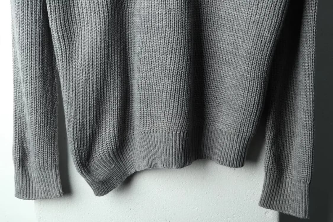 W(S) 리메인세컨드 니트 루즈핏 그레이 롱-16703 상품이미지4