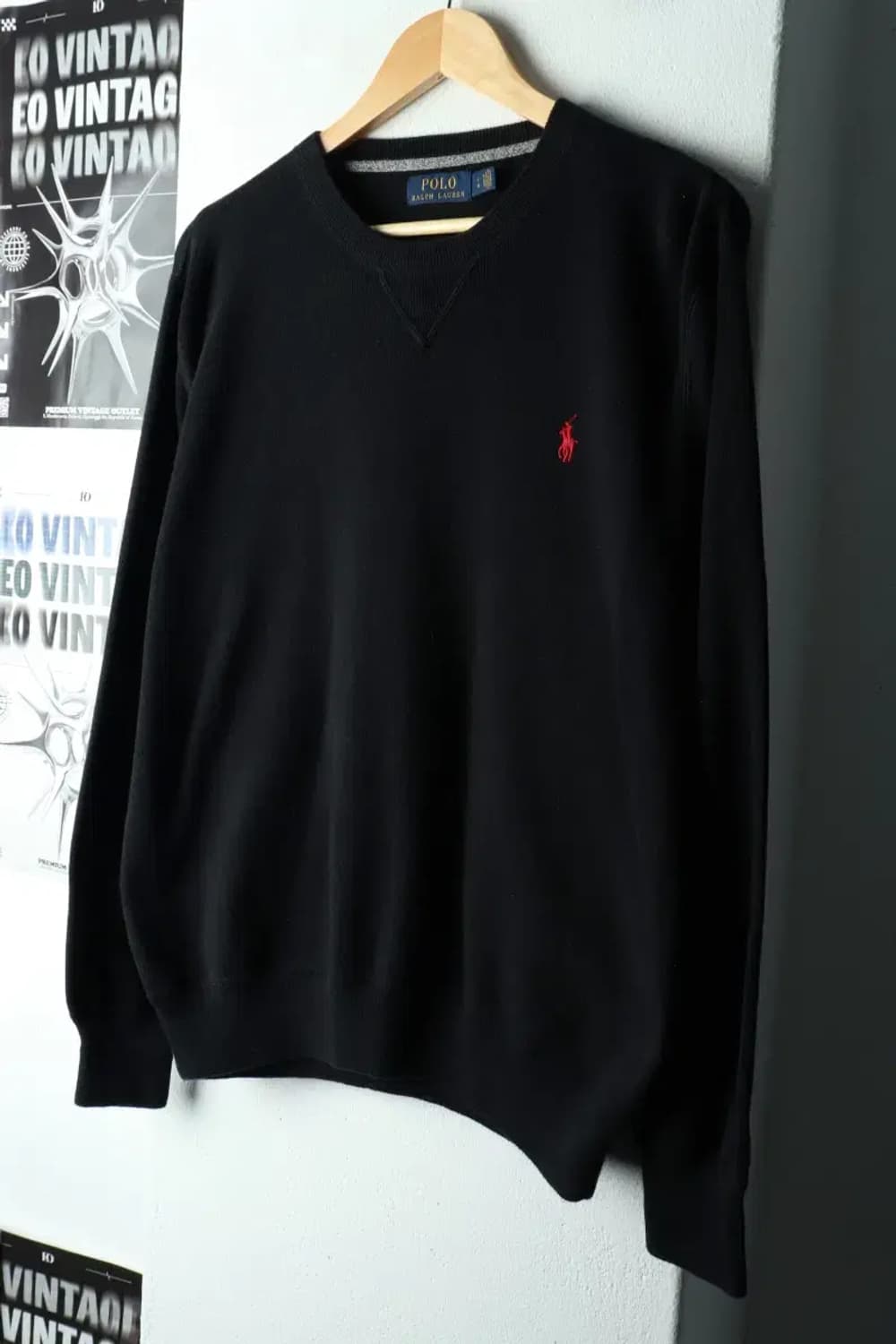 (L-XL) 폴로 랄프로렌 니트 블랙 레드포니-16704 상품이미지1