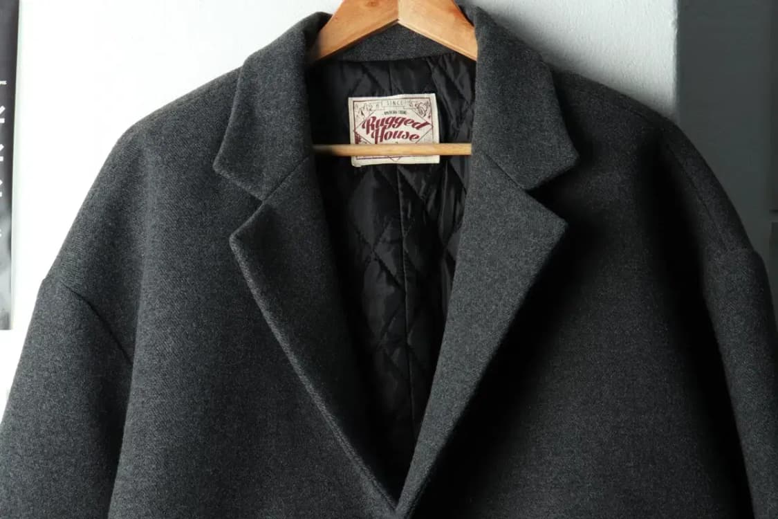 (XL) 러기드하우스 코트자켓 누빔 네이비 울-16706 상품이미지3