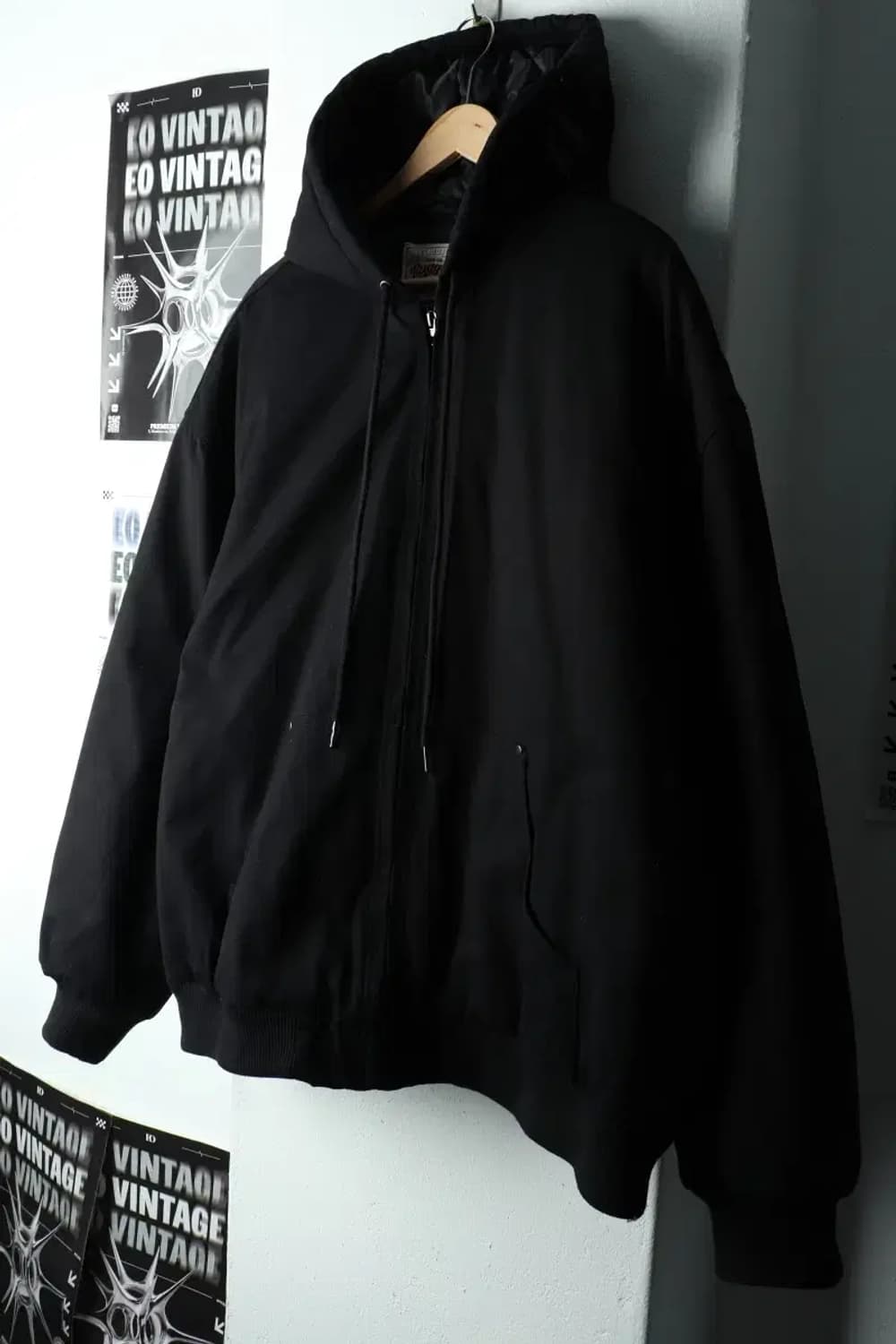 (L-XL) 러기드하우스 패딩 점퍼자켓 봄버 블랙 아메카지-1670A 상품이미지1