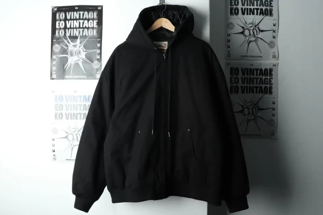 (L-XL) 러기드하우스 패딩 점퍼자켓 봄버 블랙 아메카지-1670A 상품이미지2