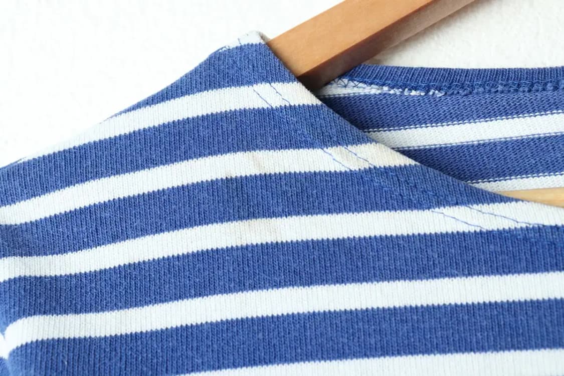 W(M) 세인트제임스 긴팔티셔츠 사용감 스트라이프 블루-16783 상품이미지6