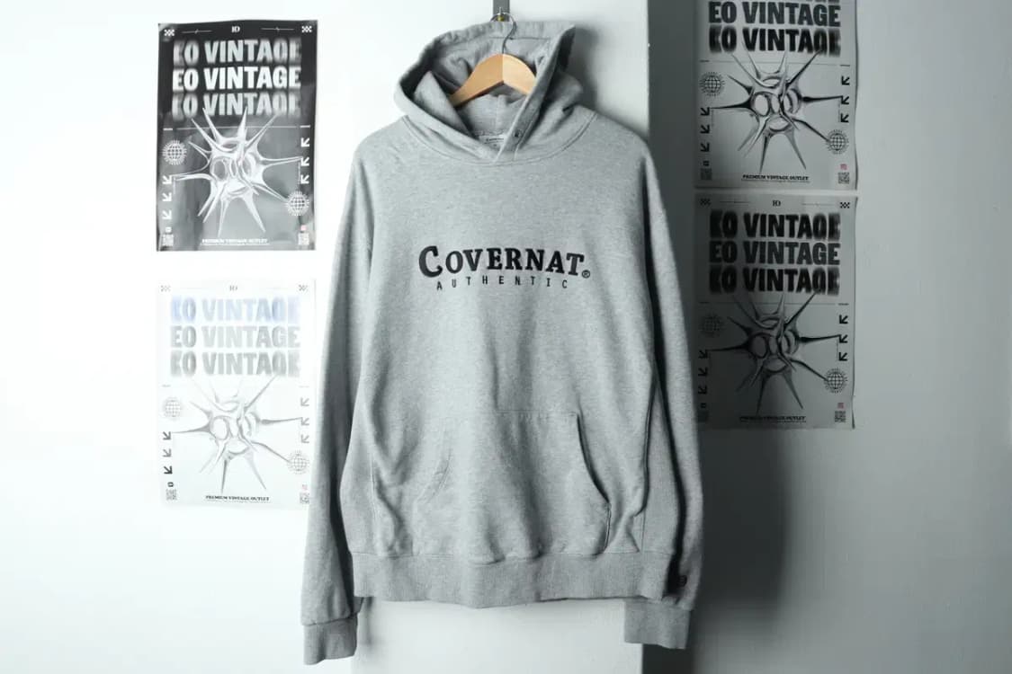 (XL) 커버낫 후드티셔츠 사용감 빅로고 그레이-16787 상품이미지2