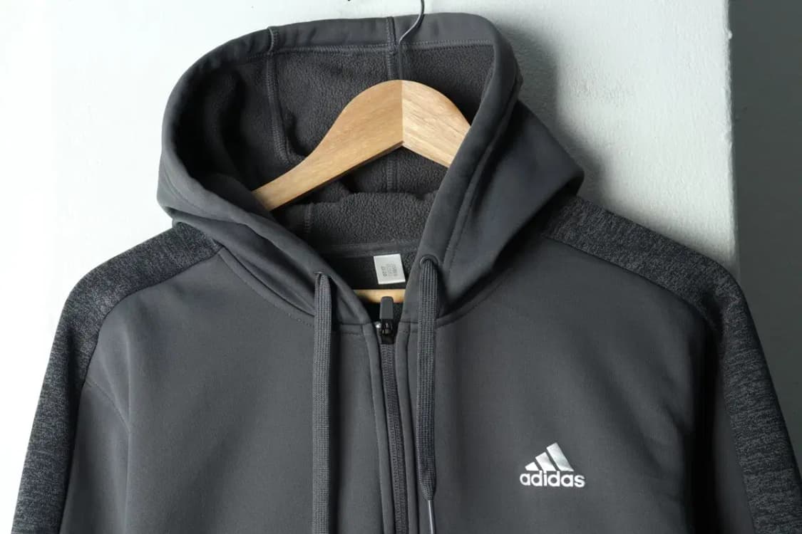 (M) 아디다스 후드집업 기능성 기모 그레이-16788 상품이미지3