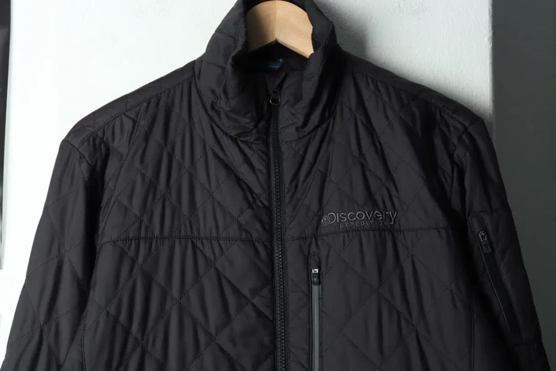 (M) 디스커버리 패딩 점퍼자켓 경량 차콜 올드스쿨 누빔 퀼팅-1678C 상품이미지3