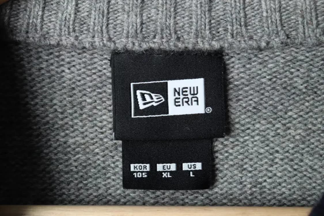 (XL-2XL) 뉴에라 니트 빅사이즈 보스톤 그레이 울-1678E 상품이미지6