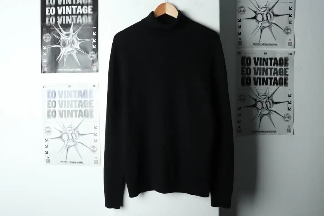 (M-L) 띠어리 니트 목폴라 블랙 울-1678F 상품이미지2