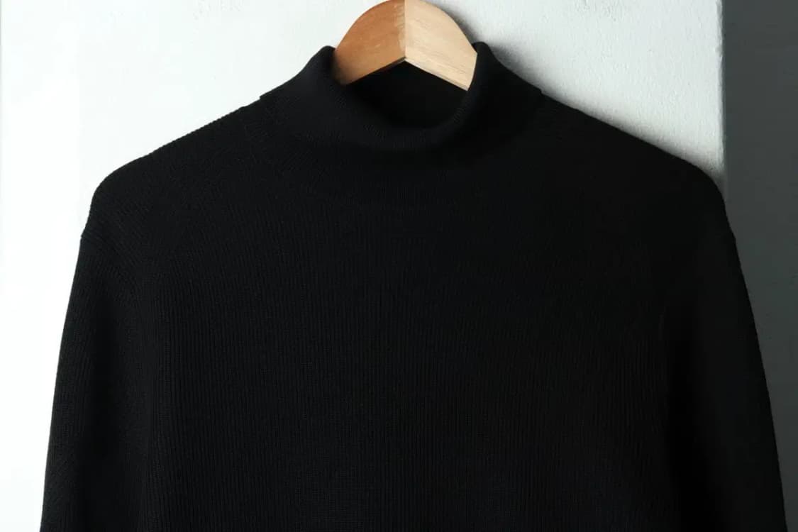 (M-L) 띠어리 니트 목폴라 블랙 울-1678F 상품이미지3