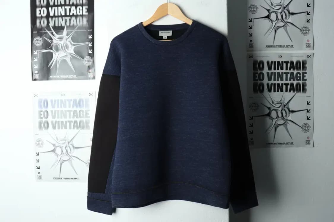 (XL) 솔리드옴므 맨투맨 티셔츠 블루 폴리 올드스쿨-16790 상품이미지2