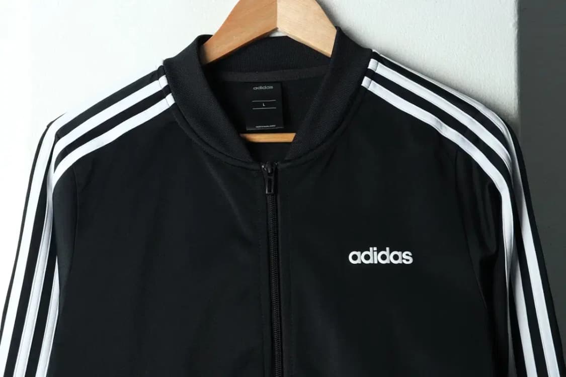 (L-XL) 아디다스 집업져지 트랙탑 블랙 삼선 올드스쿨-16791 상품이미지3