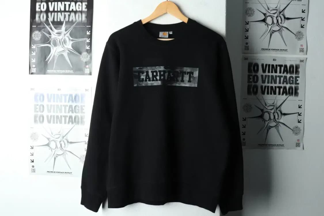 (M) 칼하트 맨투맨 티셔츠 박스로고 카모 기모 올드스쿨-16792 상품이미지2