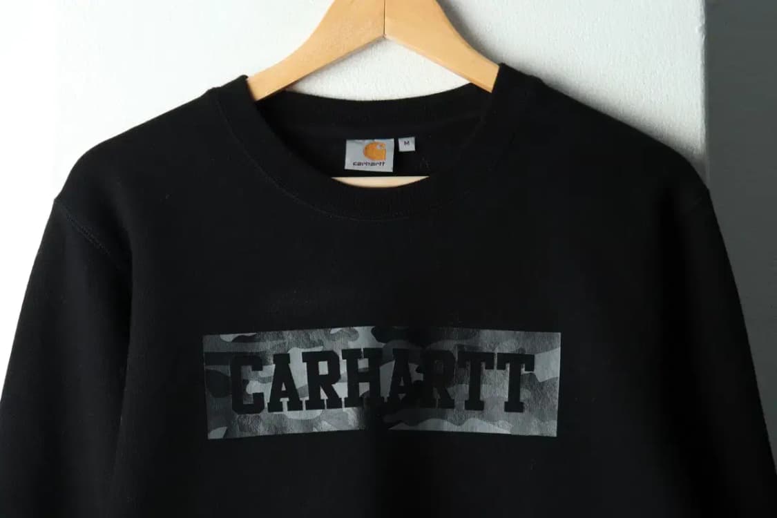 (M) 칼하트 맨투맨 티셔츠 박스로고 카모 기모 올드스쿨-16792 상품이미지3