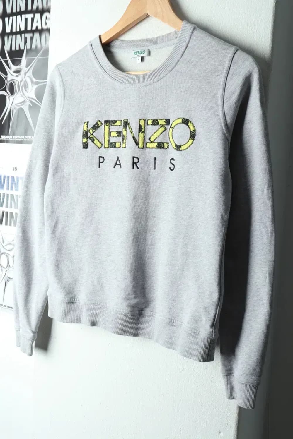 W(S) 겐조 맨투맨 티셔츠 빅로고 그레이 플라워-16796 상품이미지1