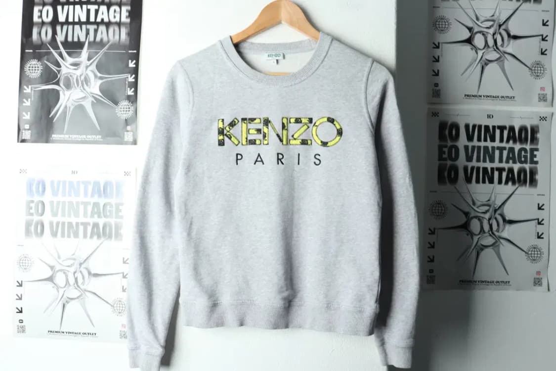 W(S) 겐조 맨투맨 티셔츠 빅로고 그레이 플라워-16796 상품이미지2