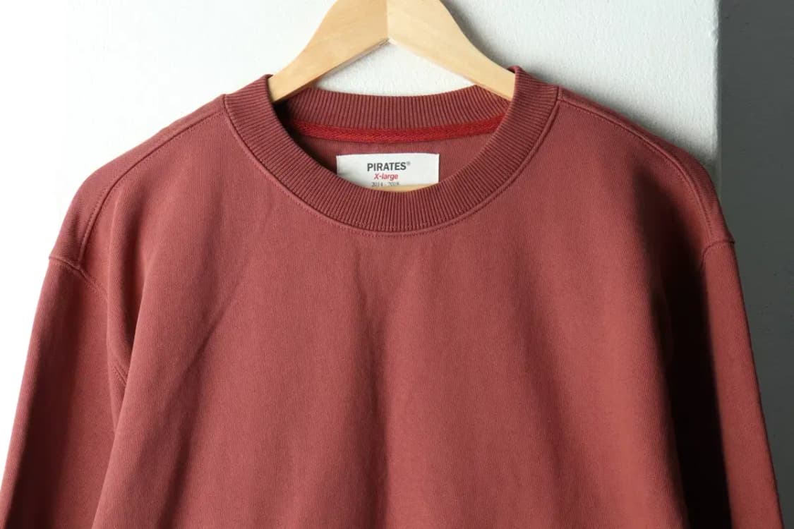 (XL) 로맨틱 파이어리츠 맨투맨 티셔츠 작은오염 버건디 무지-16798 상품이미지3