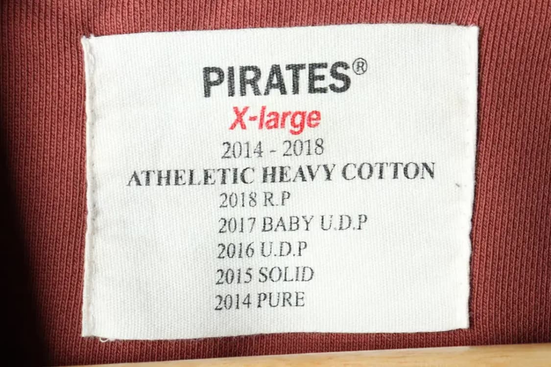 (XL) 로맨틱 파이어리츠 맨투맨 티셔츠 작은오염 버건디 무지-16798 상품이미지5