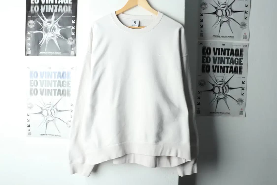 (XL-2XL) 나이키 맨투맨 티셔츠 빅사이즈 화이트 기모-16799 상품이미지2