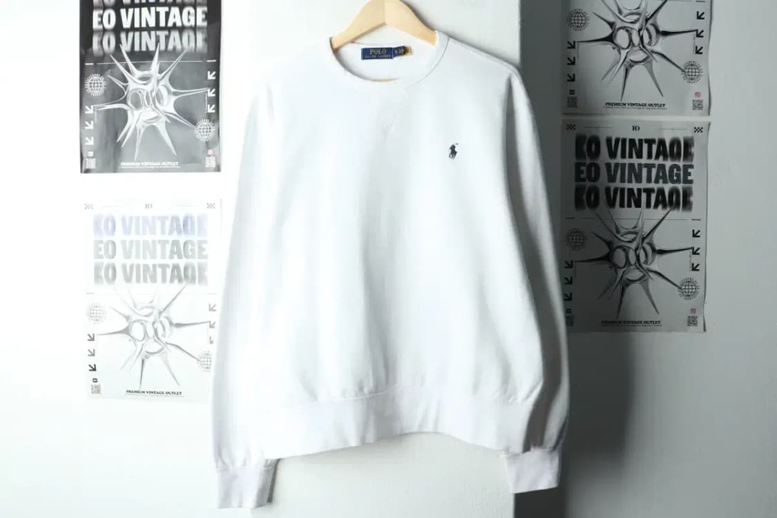 (XL-2XL) 폴로 랄프로렌 맨투맨 티셔츠 빅사이즈 화이트-1679C 상품이미지2