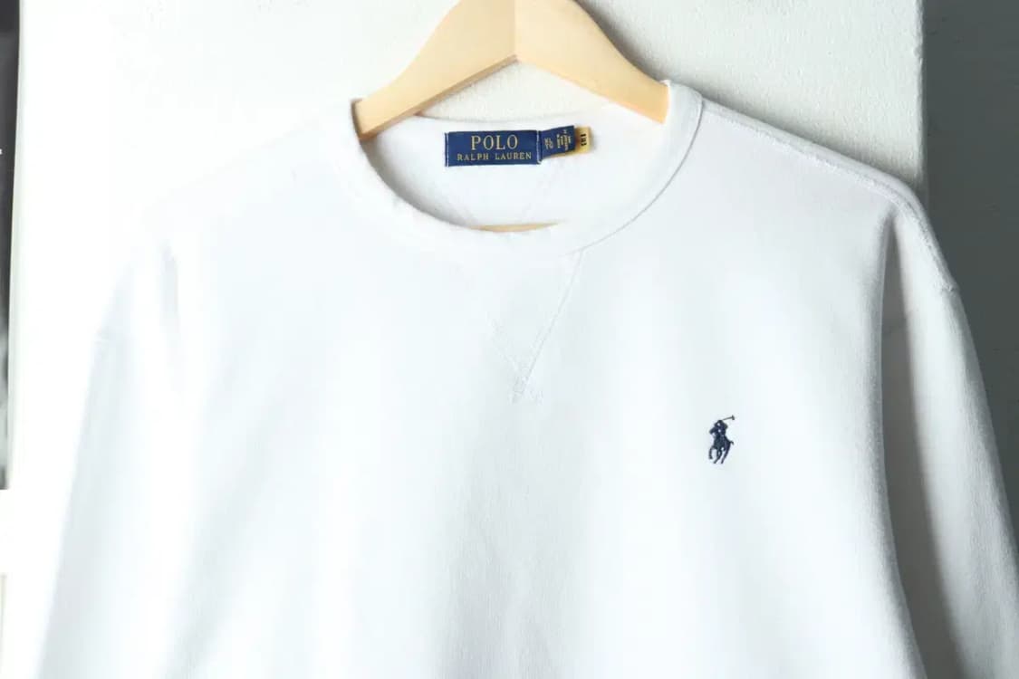 (XL-2XL) 폴로 랄프로렌 맨투맨 티셔츠 빅사이즈 화이트-1679C 상품이미지3