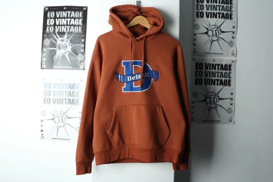 (L-XL) 디폴트벨류 후드티셔츠 브라운 기모 올드스쿨-1679F 상품이미지2